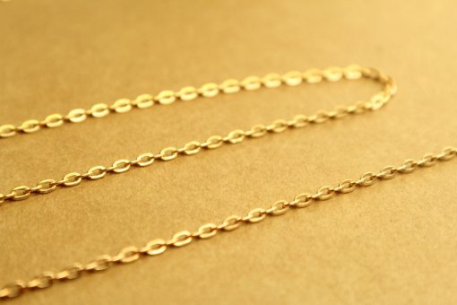 50 ft. Gold Plated Iron Cable Chain, Unsoldered, 3mm by 2mm by 0.5mm | CH-011-50ft