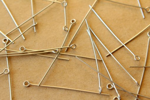 100 pc. Stainless Steel Eyepins, 48mm long, 20 gauge | FI-226*