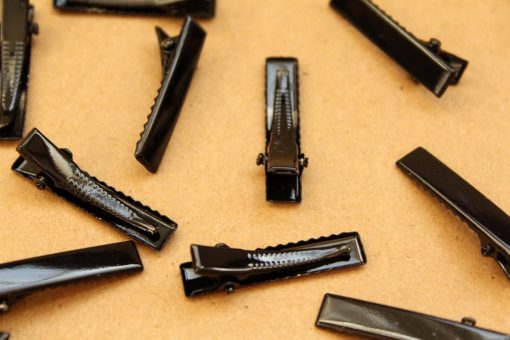 20 pc. Black Mini Alligator Pins, 34mm long | FI-315
