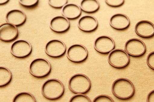 100 pc. Antique Copper Circle Links: 10mm diameter | FI-356
