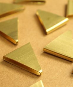 10 pc. Raw Brass Triangle Loop Charms: 25mm by 21mm | MIS-360