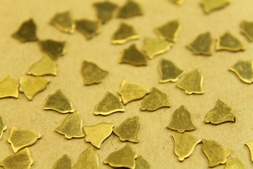 30 pc. Tiny Raw Brass Bells: 6mm by 7mm - made in USA | RB-468