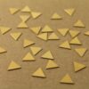 20 pc. Small Raw Brass Triangles: 9mm by 9mm - made in USA | RB-001