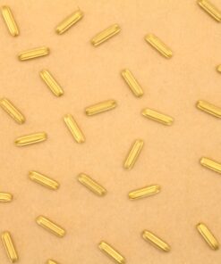 20 pc. Raw Brass Fluted Tube Beads, 10mm long, 2.5mm wide | TMP-015*