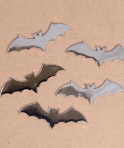 2 pc. Stainless Steel Bat Charms: 37mm by 13mm | MIS-012**
