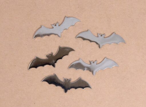 2 pc. Stainless Steel Bat Charms: 37mm by 13mm | MIS-012**