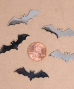 2 pc. Stainless Steel Bat Charms: 37mm by 13mm | MIS-012**