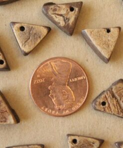 50 pc. Triangle Coconut Beads, Irregular Natural Fiber Beads | TMP-002