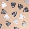 6 pcs Evil Eye Planchette Charms - 25.5mm x 21mm, Ouija Talking Board, Spirit Board | TMP-008
