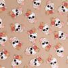 4 pc. Flowery Skull Charms - 29.5mm x 20mm, Sweet & Spooky, Dia de Los Muertos, Halloween Goth Pendant | TMP-010