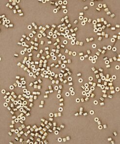 30 pc. Gold Plated Brass Tube Beads, 3mm x 2.5mm, 24K Gold Plated Beads | TMP-012