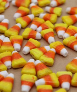 10 pc. Candy Corn Lampwork Beads, Top Drilled, 15.5mm x 11mm | MIS-134**