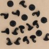 10 pc. Black 3D Witch Hat Charms, 12mm x 10.5 mm | MIS-148
