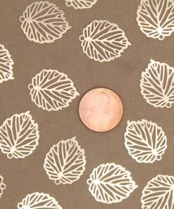 12 pc. Laser Cut Leaf Charms, Gold Skeleton Leaves, 22mm x 17.5mm | MIS-165