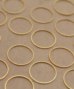 100 pc. Gold Plated Circle Links, 18mm Diamater Rings | FI-016*