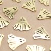 4 pc. Ghost Charms, Gold-Plated Stainless Steel Ghosts, 18.5mm x 17mm | MIS-197*