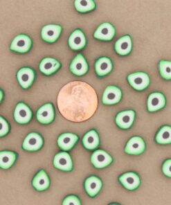 25 pc. Avocado Beads, Polymer Clay Beads, 11.5mm x 9mm | MIS-204*
