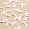 20 pc. Stainless Steel Moon Charms, Center Hole, 11mm x 7mm | MIS-219*