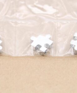 2 pc. Puzzle Charms, Stainless Steel, 10mm x 10mm x 3mm | MIS-247**