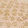 3 pc. Honeycomb Charms, 18K Gold Plated Brass Pendants, Bee Beehive, Honeybee, Honey Comb | MIS-256**