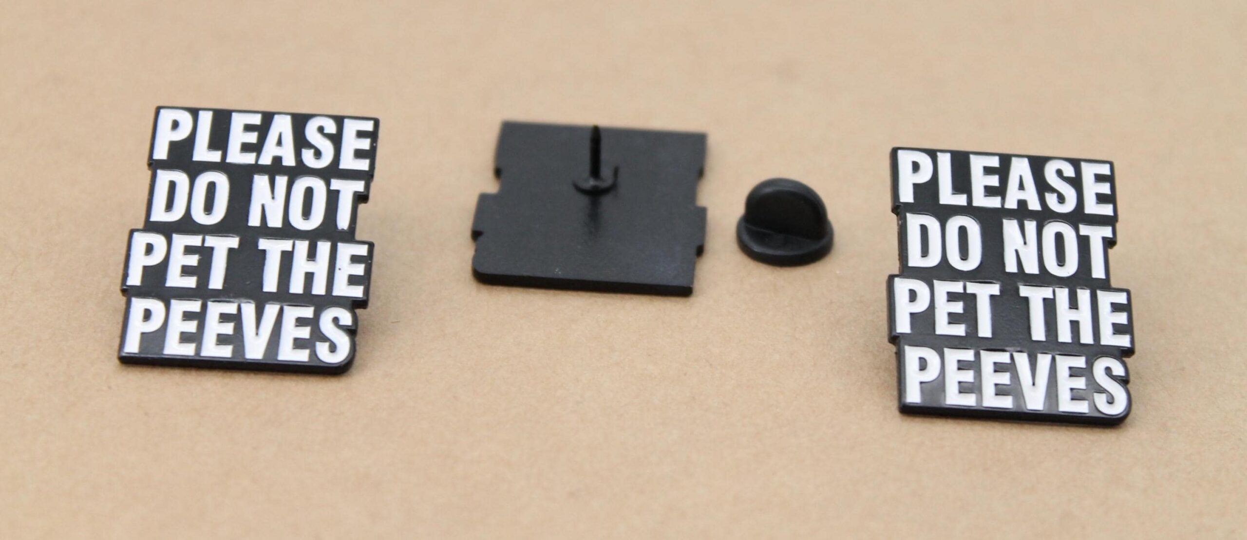 1 pc. Please Do Not Pet The Peeves Enamel Pin Brooch, 30mm x 25mm | MIS-298*