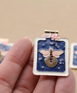 1 pc. Firefly in a Bottle, Glow-in-the-dark Enamel Pin Brooch, 35mm x 26mm | MIS-303**