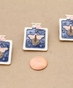 1 pc. Firefly in a Bottle, Glow-in-the-dark Enamel Pin Brooch, 35mm x 26mm | MIS-303**