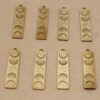1 pc. Raw Brass Celestial Moon Phases Bar Charm, 38mm x 8.5mm | MIS-310*