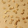 20 pc. Raw Brass Tiny Shape Confetti Mix - made in USA | RB-714