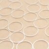 100 pc. Silver Plated Circle Links, 18mm Diameter Rings | FI-688