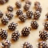 20 pc. Antique Copper Pine Cone Charms, 9mm by 9mm | MIS-189