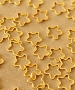 50 pc. Gold Plated Star Links: 9-10 mm in diameter | FI-126*