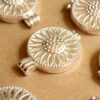 1 pc. Silver Sunflower Locket 44mm x 33mm | LOC-053