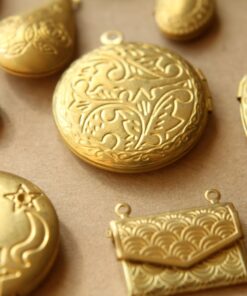5 pc. Raw Brass Locket Grab Bag | LOC-039