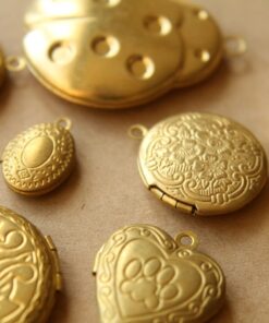 5 pc. Raw Brass Locket Grab Bag | LOC-039