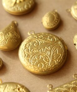 5 pc. Raw Brass Locket Grab Bag | LOC-039