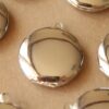 3 pc. Silver Plated Round Lockets 25mm x 28mm | LOC-036