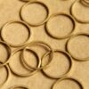 50 pc. Raw Brass Circle Links: 14mm diameter | FI-160