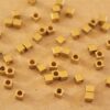 50 pc. Raw Brass Cube Spacer Beads, 3mm by 3mm | FI-459