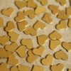 20 pc. Tiny Raw Brass Wide Hearts: 7mm by 5mm - made in USA | RB-304