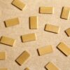 20 pc. Tiny Raw Brass Rectangles: 11mm by 6mm - made in USA | RB-1095