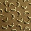13 pc. Tiny Antique Brass Plated Rounded Moons: 7.5mm by 6mm - made in USA | AB-147