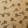 8 pc. Tiny Antique Brass Plated Palm Tree Stampings: 10mm by 7mm - made in USA coconut tree vacation paradise island holiday | AB-101