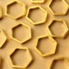 10 pc. Gold Plated Hexagon Links, 19.5mm by 22mm | FI-645