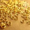 200 pc. 4mm Gold Plated Open Jumprings, 21 gauge | FI-591