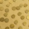 9 pc. Tiny Antique Brass Plated Circles: 7.5mm diameter - made in USA | AB-276