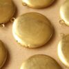 2 pc. Raw Brass Round Lockets 32mm x 36mm | LOC-045