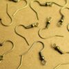 100 pc. Antique Bronze Plated Fishhook Earwires 18mm long, Nickel Free Lead Free Cadmium Free | FI-544