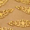 5 pc. Raw Brass Filigree Stampings, 16mm by 55mm | TMP-021