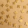 24 pc. Tiny Raw Brass Plus Sign Stampings: 6mm by 6mm - made in USA Math Symbol Multiplication Cross X Letter Alphabet | RB-896